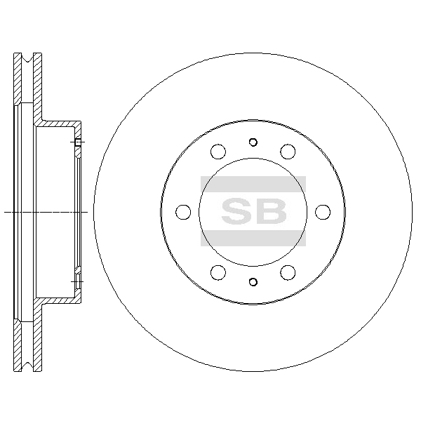 Передний тормозной диск SANGSIN SD4030