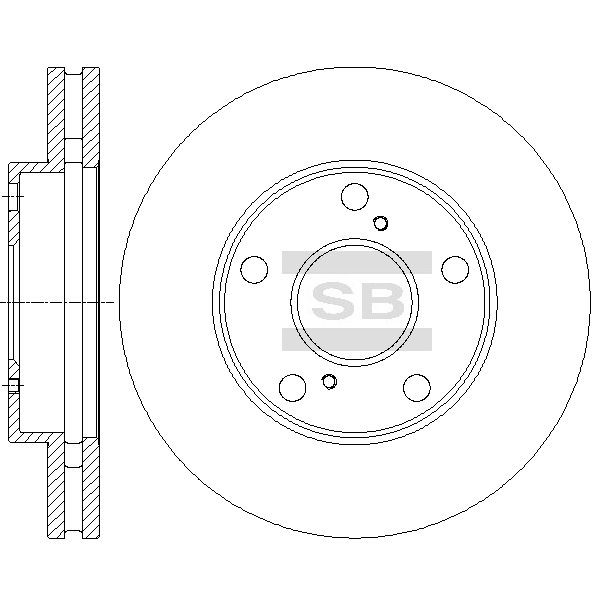 Передний тормозной диск SANGSIN SD4031