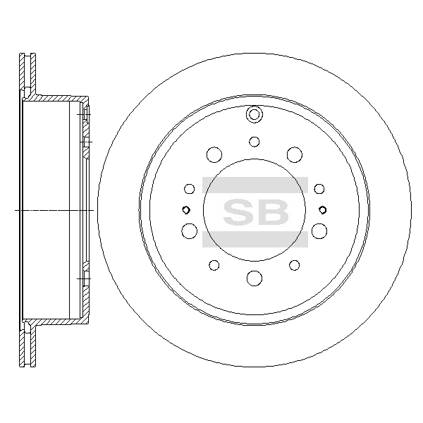 Задний тормозной диск SANGSIN SD4032