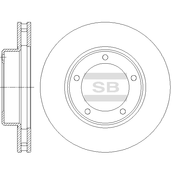 Передний тормозной диск SANGSIN SD4037