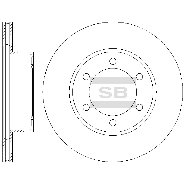 Передний тормозной диск SANGSIN SD4038
