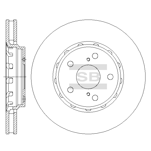 Передний тормозной диск SANGSIN SD4063