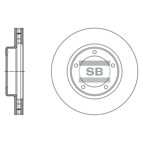 Передний тормозной диск SANGSIN SD4085