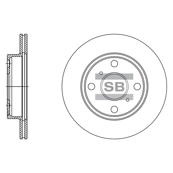 Передний тормозной диск SANGSIN SD4086