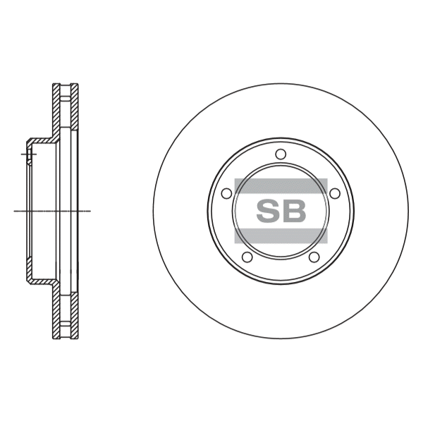 Передний тормозной диск SANGSIN SD4087
