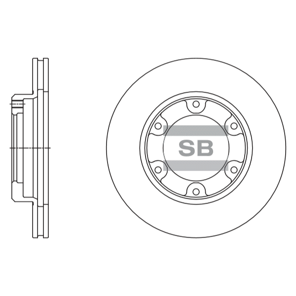 Передний тормозной диск SANGSIN SD4088