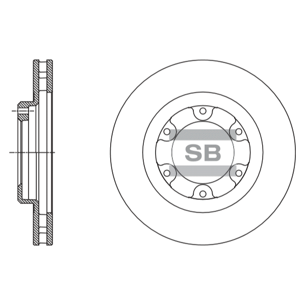 Передний тормозной диск SANGSIN SD4089
