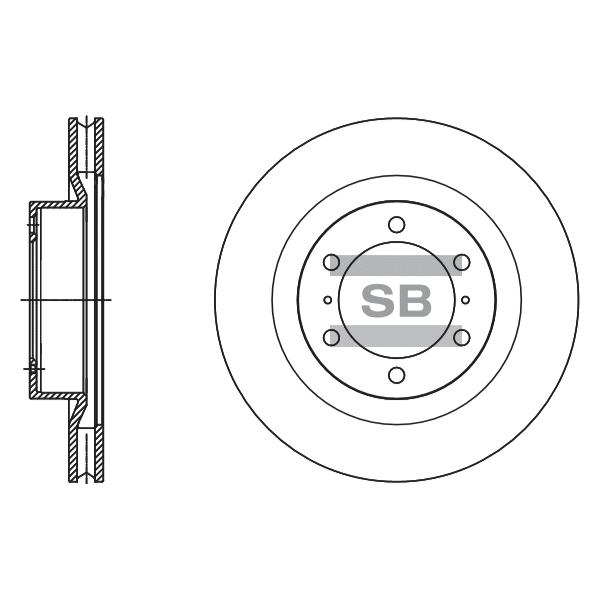 Передний тормозной диск SANGSIN SD4090