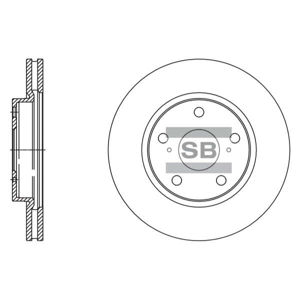 Передний тормозной диск SANGSIN SD4093