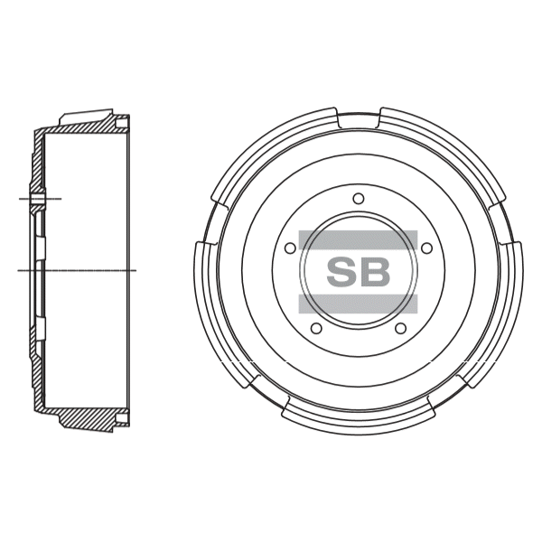 Передний тормозной диск SANGSIN SD4100