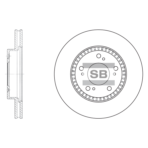 Передний тормозной диск SANGSIN SD4101