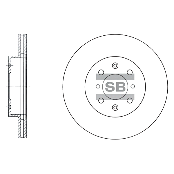 Передний тормозной диск SANGSIN SD4105
