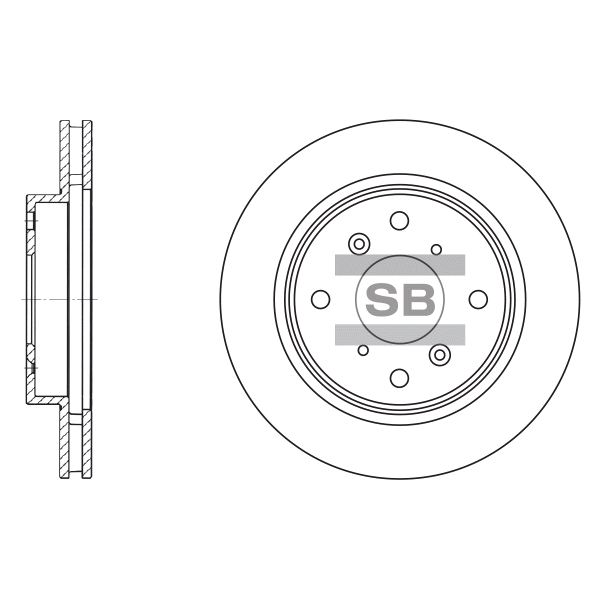 Передний тормозной диск SANGSIN SD4106