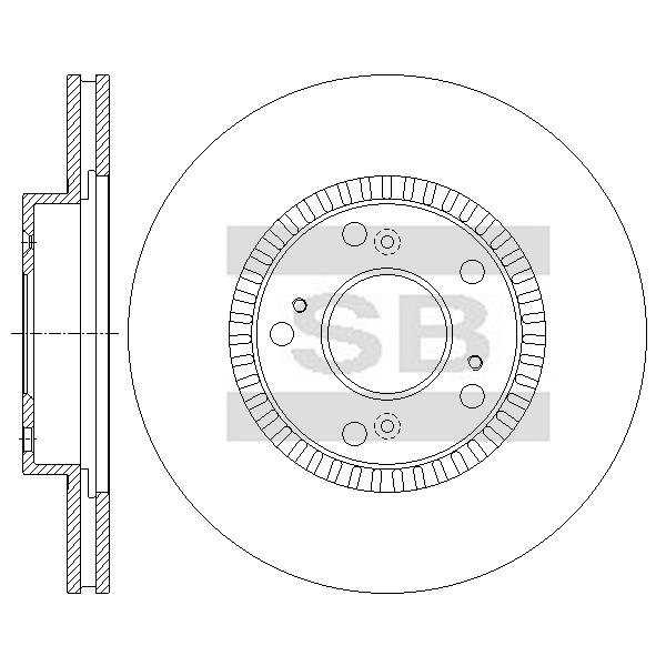Передний тормозной диск SANGSIN SD4110