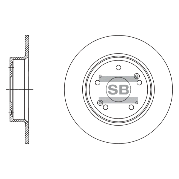Задний тормозной диск SANGSIN SD4111