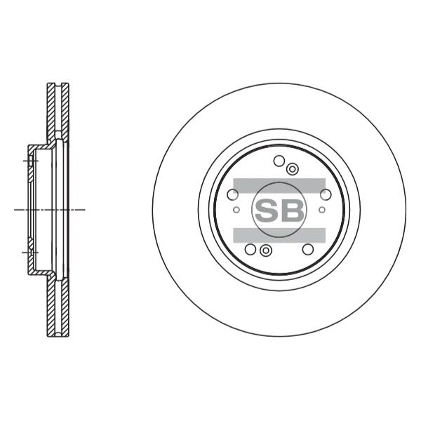 Передний тормозной диск SANGSIN SD4112