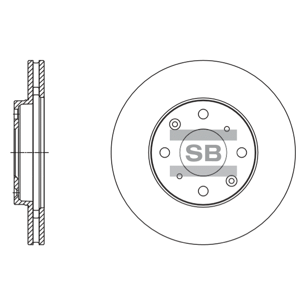 Передний тормозной диск SANGSIN SD4113