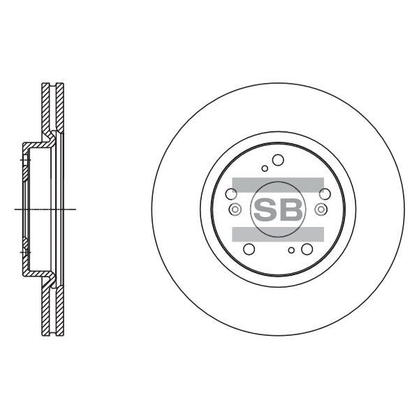 Передний тормозной диск SANGSIN SD4114
