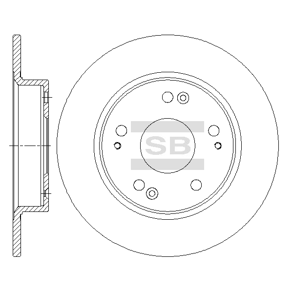 Передний тормозной диск SANGSIN SD4118