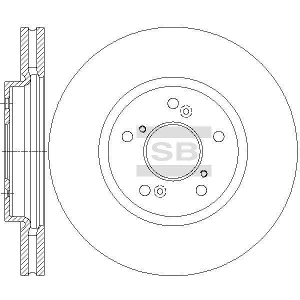 Передний тормозной диск SANGSIN SD4126