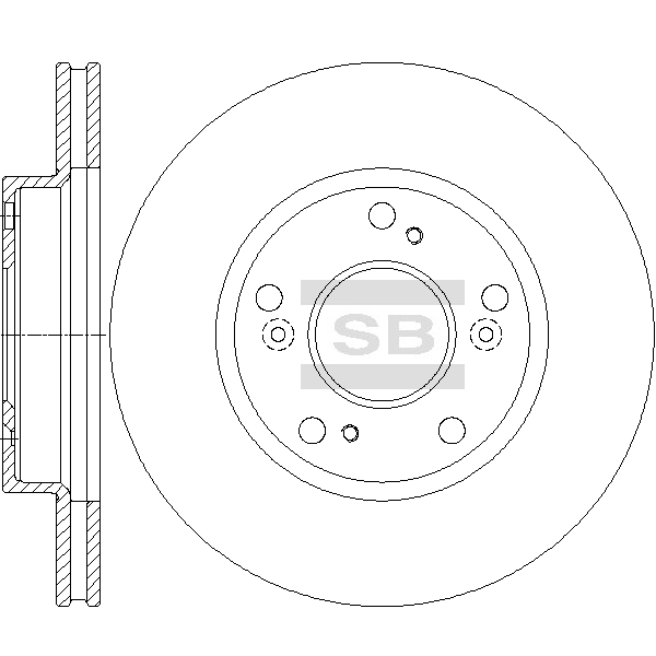 Передний тормозной диск SANGSIN SD4132