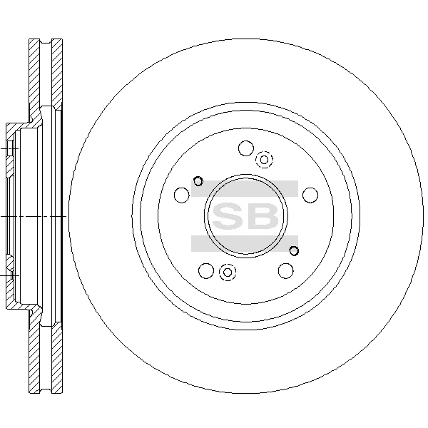 Передний тормозной диск SANGSIN SD4133