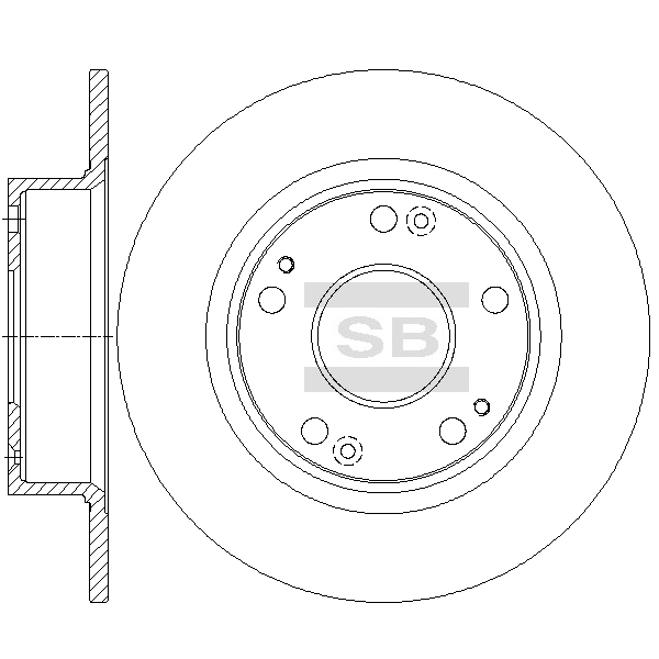 Задний тормозной диск SANGSIN SD4139