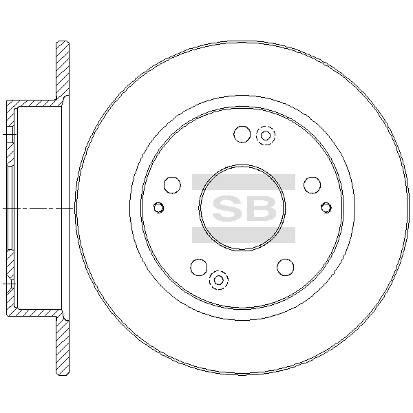 Передний тормозной диск SANGSIN SD4140