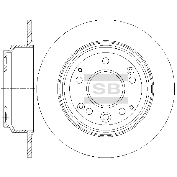 Передний тормозной диск SANGSIN SD4141