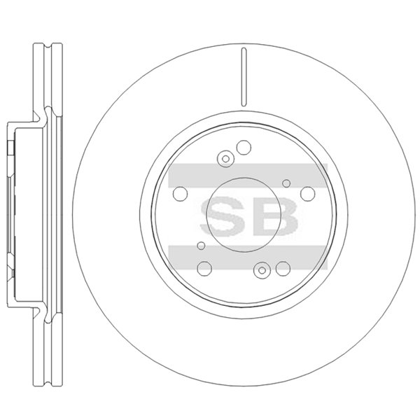 Передний тормозной диск SANGSIN SD4143