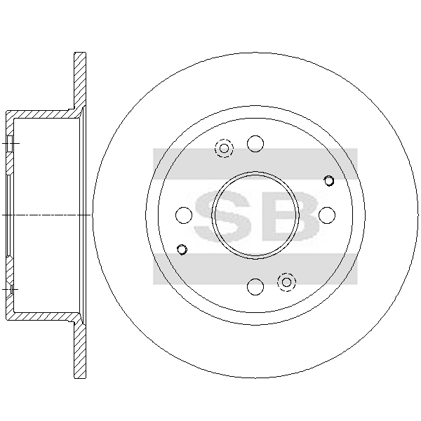 Передний тормозной диск SANGSIN SD4149