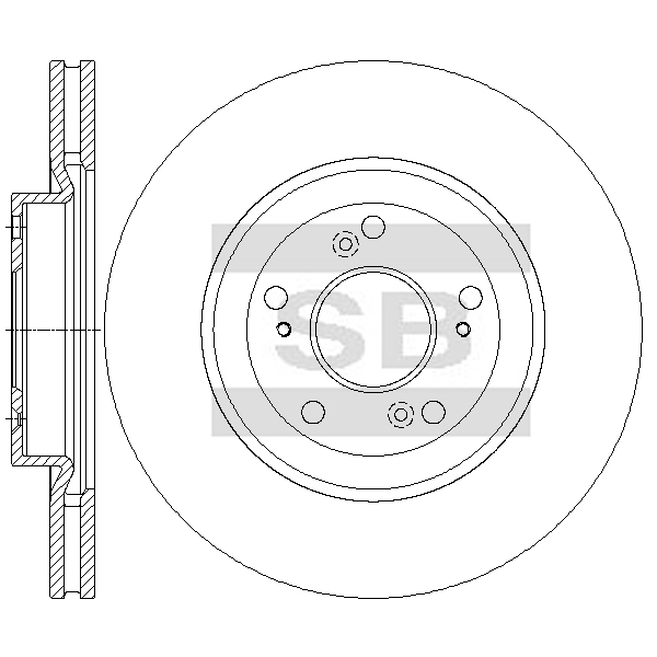 Передний тормозной диск SANGSIN SD4157