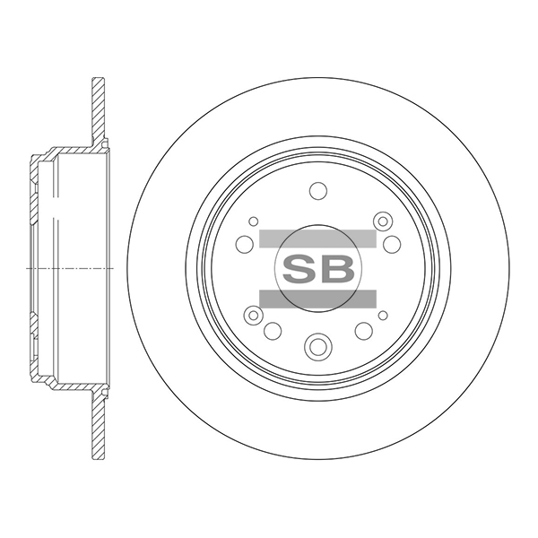 Передний тормозной диск SANGSIN SD4170