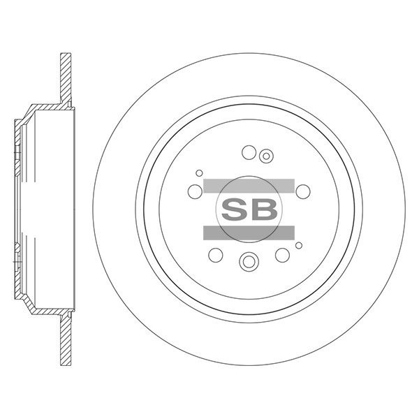 Передний тормозной диск SANGSIN SD4172