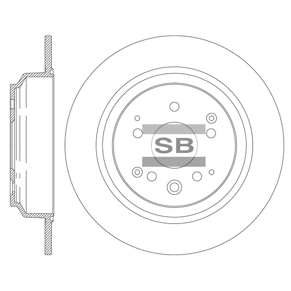 Передний тормозной диск SANGSIN SD4174
