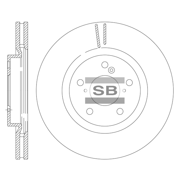 Передний тормозной диск SANGSIN SD4175
