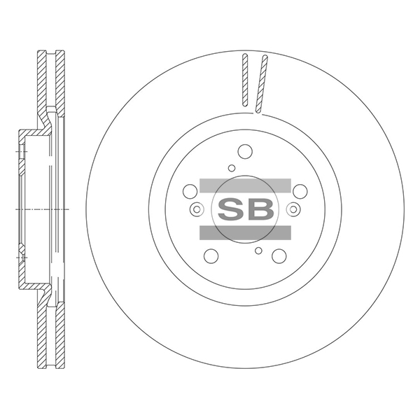 Передний тормозной диск SANGSIN SD4176
