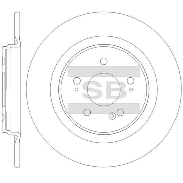 Передний тормозной диск SANGSIN SD4181