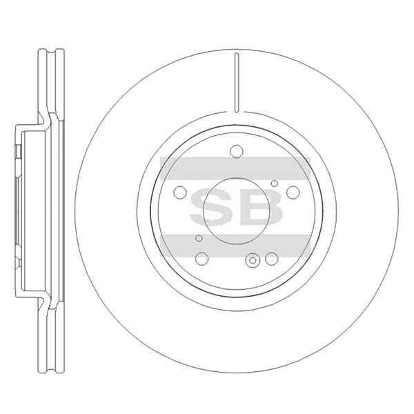 Передний тормозной диск SANGSIN SD4182