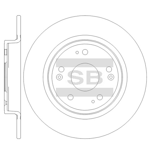 Передний тормозной диск SANGSIN SD4183