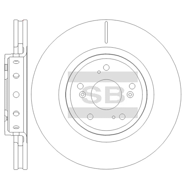 Передний тормозной диск SANGSIN SD4184