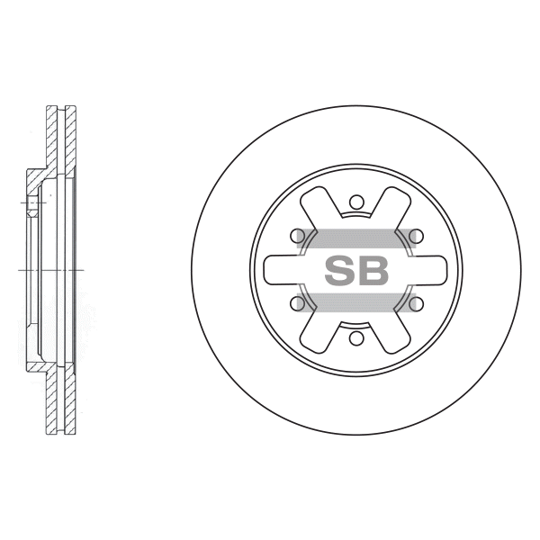 Передний тормозной диск SANGSIN SD4201
