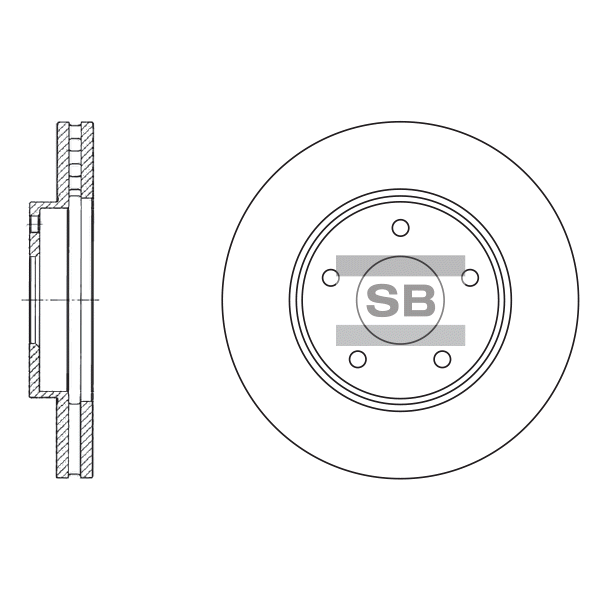 Передний тормозной диск SANGSIN SD4202