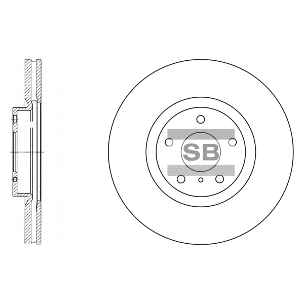 Передний тормозной диск SANGSIN SD4204