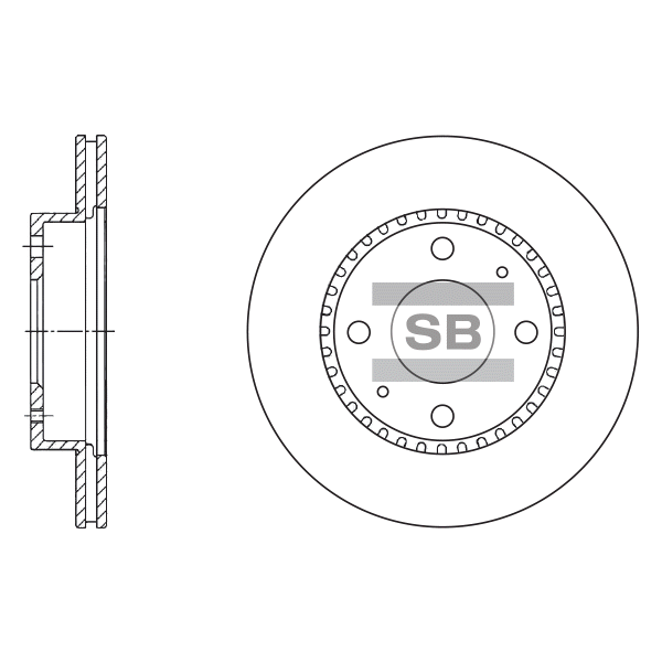 Передний тормозной диск SANGSIN SD4205
