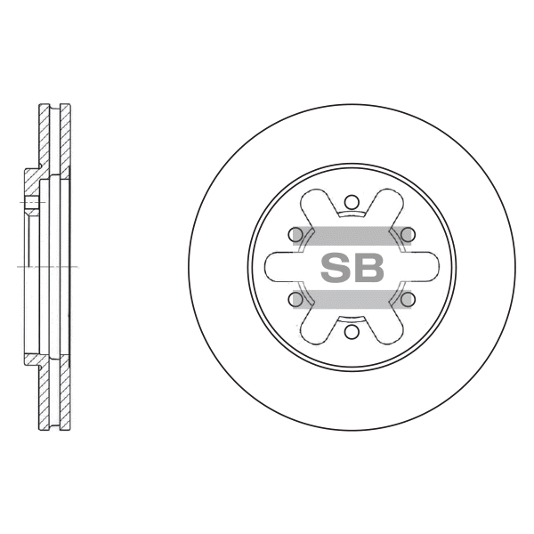 Передний тормозной диск SANGSIN SD4206