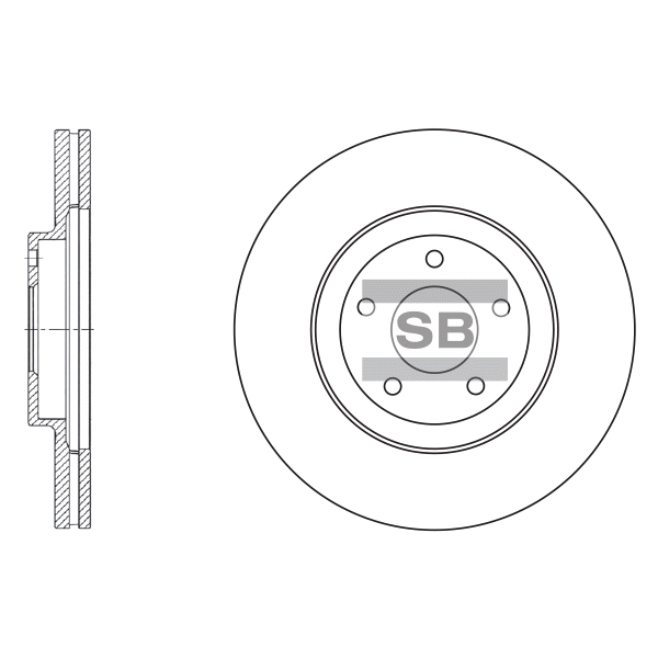 Передний тормозной диск SANGSIN SD4210
