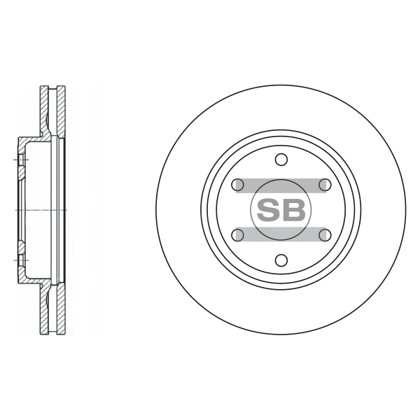 Передний тормозной диск SANGSIN SD4213