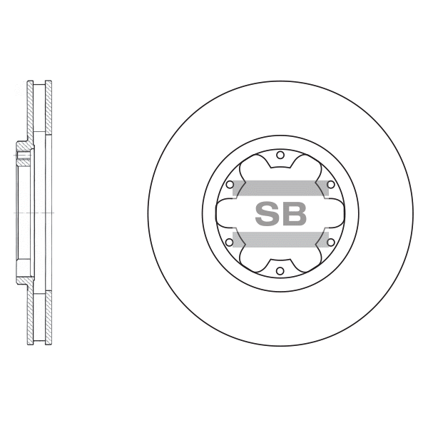 Передний тормозной диск SANGSIN SD4214