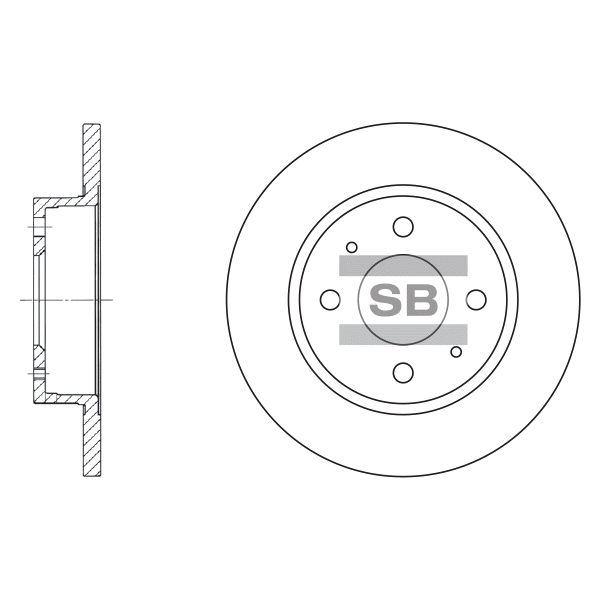 Передний тормозной диск SANGSIN SD4216